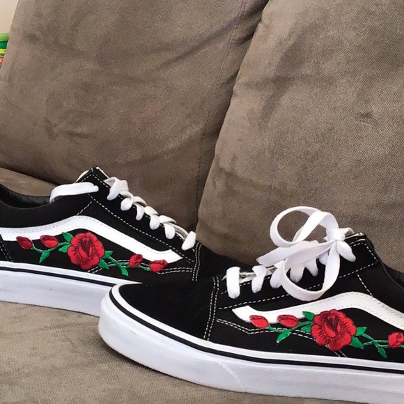 vans with rose on side